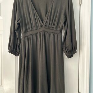Susana Monaco Charcoal Long Sleeve Dress